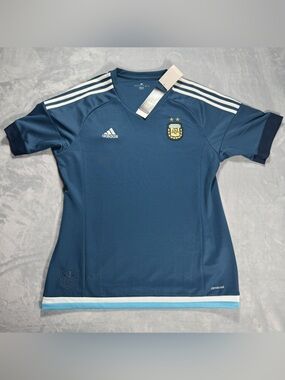 2015-16 Argentina Away Jersey Adidas ClimaCool AFA Copa America NWT Large